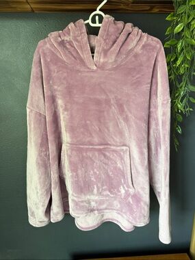 Champion Plush Hooded Pullover in Dusty Lilac
